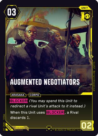 Augmented Negotiators (B043) - Welcome to Night City Beta - Card Brawlers