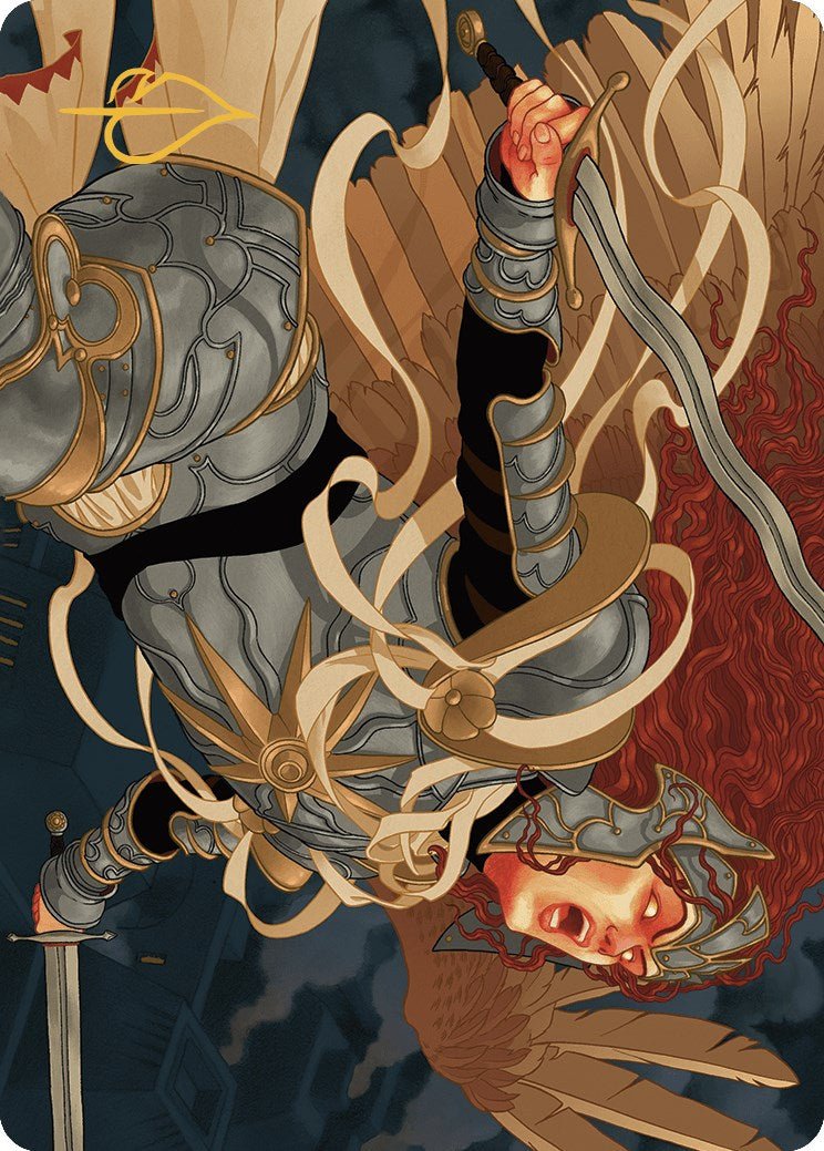 Aurelia, the Law Above Art Card (41/49) (Gold - Stamped Signature) [Murders at Karlov Manor Art Series] - Card Brawlers