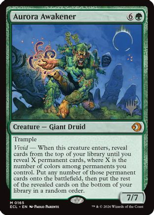 Aurora Awakener (PPECL-165) - Promo Pack: Lorwyn Eclipsed - Card Brawlers