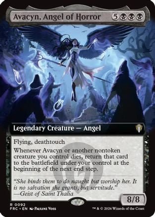 Avacyn, Angel of Horror (Extended Art) (FRC-092) - Commander: Reality Fracture - Card Brawlers