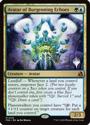 Avatar of Burgeoning Echoes (PPFRA-122) - Promo Pack: Reality Fracture Foil - Card Brawlers