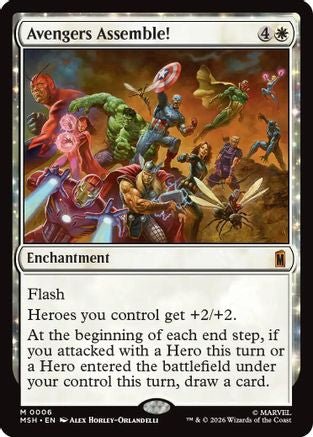 Avengers Assemble! (MSH-006) - Marvel Super Heroes Foil - Card Brawlers