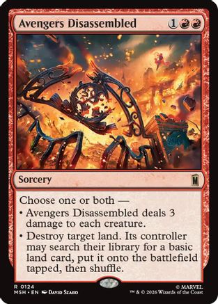 Avengers Disassembled (MSH-124) - Marvel Super Heroes - Card Brawlers