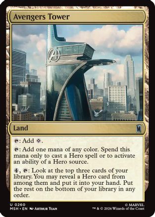 Avengers Tower (MSH-260) - Marvel Super Heroes - Card Brawlers