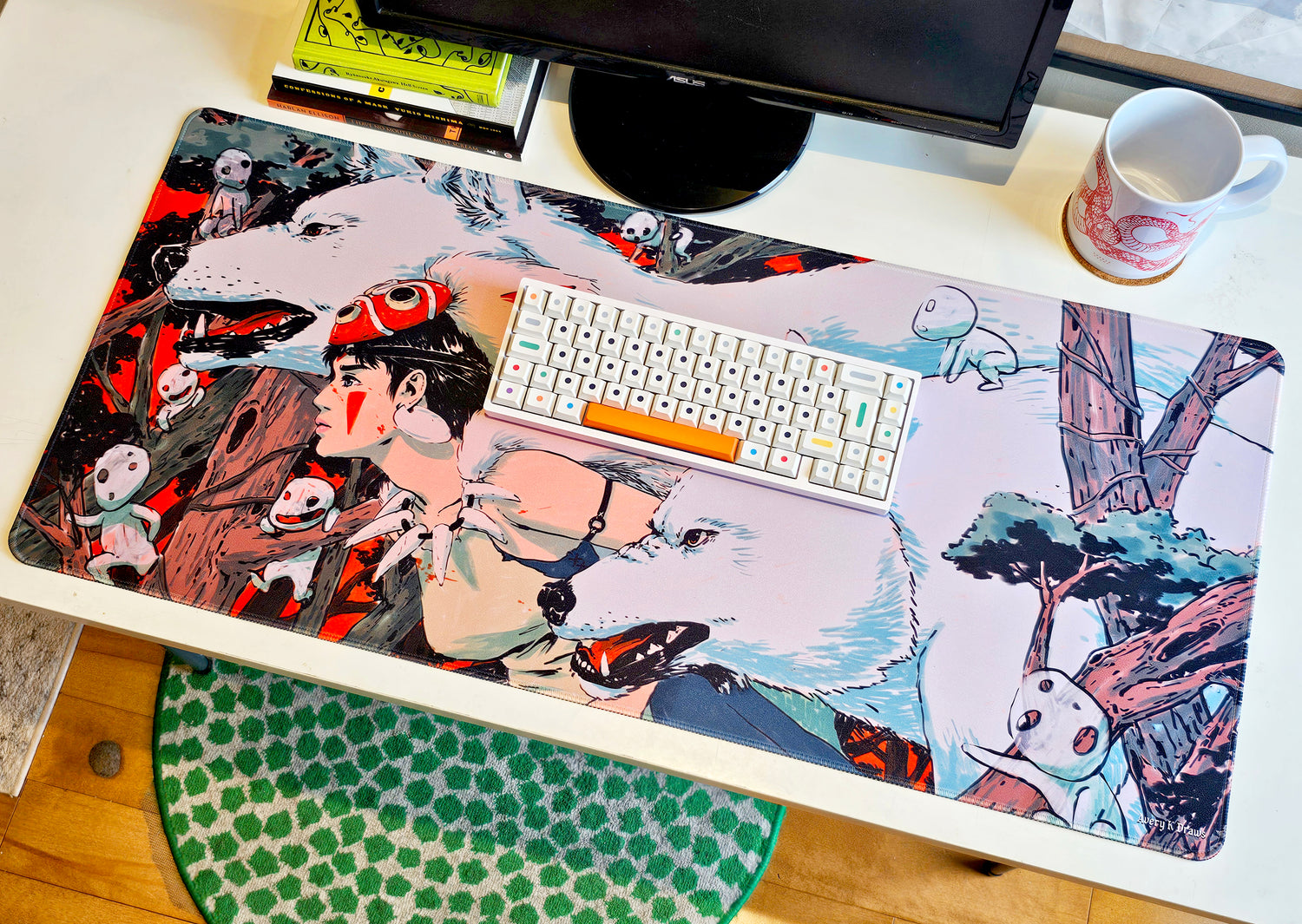 AveryKDraws - The Huntress - Desk Mat/ Playmat - AveryKDraws - Card Brawlers | Quebec | Canada |