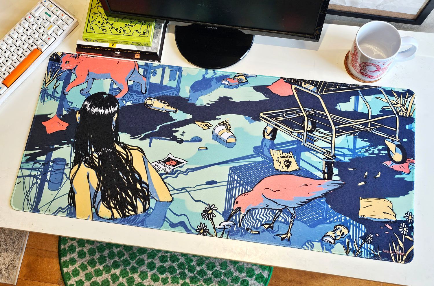 AveryKDraws - The Nymph - Desk Mat/ Playmat - AveryKDraws - Card Brawlers | Quebec | Canada |