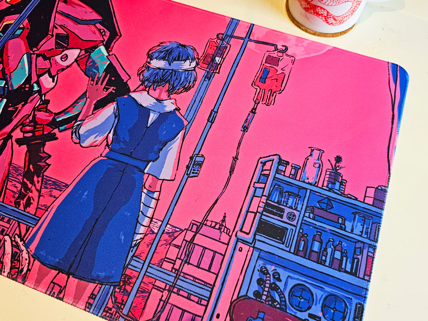 AveryKDraws - Classic 90s Mecha -  Desk Mat/ Playmat - AveryKDraws - Card Brawlers | Quebec | Canada |