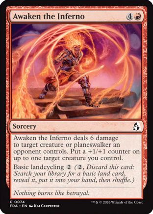 Awaken the Inferno (FRA-074) - Reality Fracture - Card Brawlers