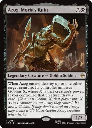 Azog, Moria's Ruin (HOB-061) - The Hobbit - Card Brawlers