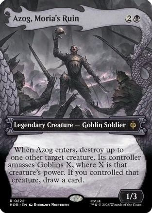 Azog, Moria's Ruin (Showcase) (HOB-222) - The Hobbit Foil - Card Brawlers