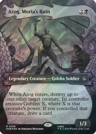 Azog, Moria's Ruin (Showcase) (Surge Foil) (HOB-258) - The Hobbit Foil - Card Brawlers