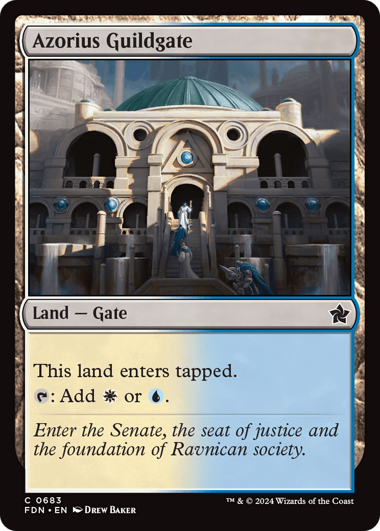 Azorius Guildgate [Foundations] - Card Brawlers