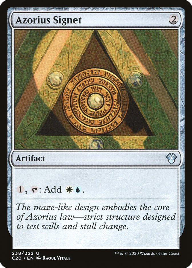 Azorius Signet [Commander 2020] - Card Brawlers