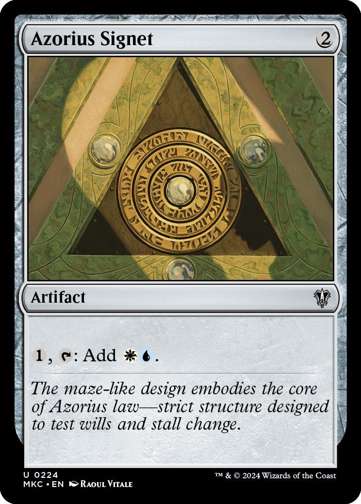 Azorius Signet [Murders at Karlov Manor Commander] - Card Brawlers