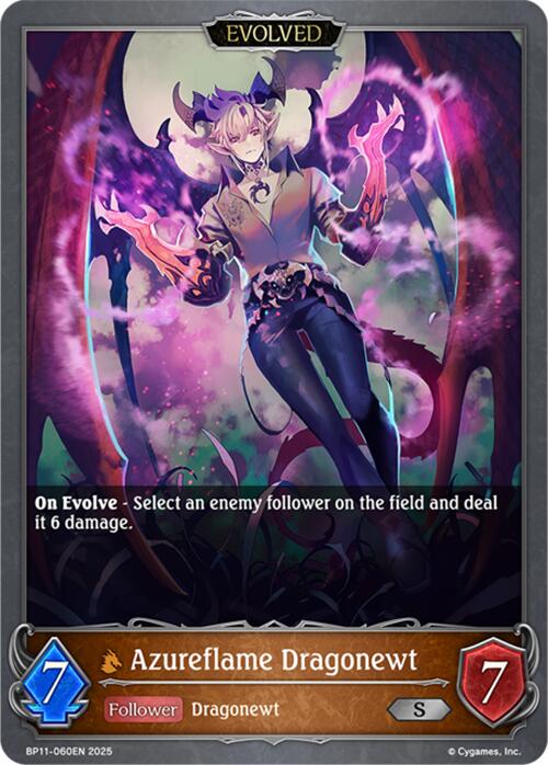 Azureflame Dragonewt (Evolved) (BP11 - 060EN) [Bullet of Fate] - Card Brawlers