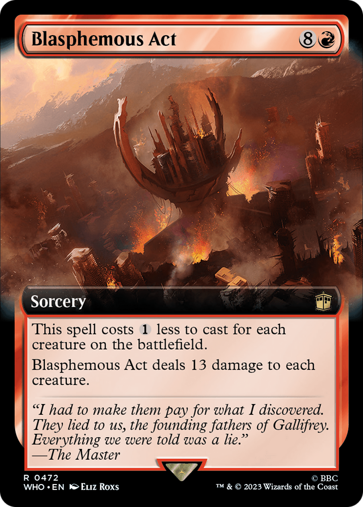 Blasphemous Act (Extended Art) [Doctor Who] - Magic: The Gathering - Card Brawlers | Quebec | Canada |