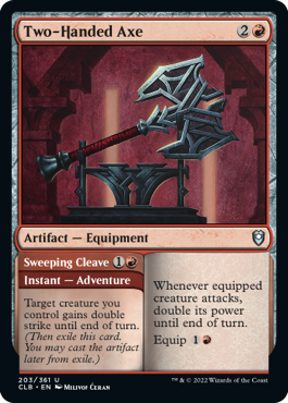 Two-Handed Axe // Sweeping Cleave [Commander Legends: Battle for Baldur's Gate] - Magic: The Gathering - Card Brawlers | Quebec | Canada |
