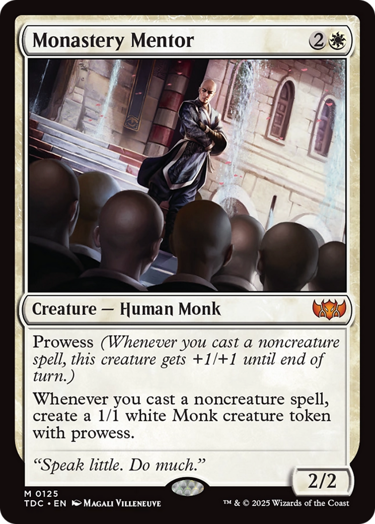 Monastery Mentor [Tarkir: Dragonstorm Commander] - Magic: The Gathering - Card Brawlers | Quebec | Canada |