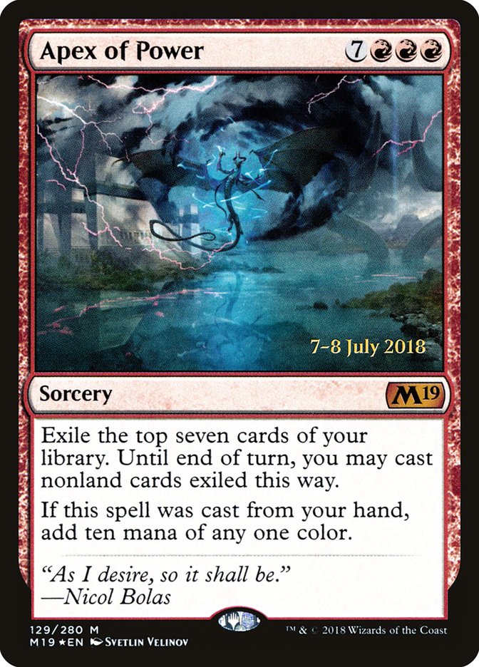 Apex of Power [Core Set 2019 Prerelease Promos] - Magic: The Gathering - Card Brawlers | Quebec | Canada |