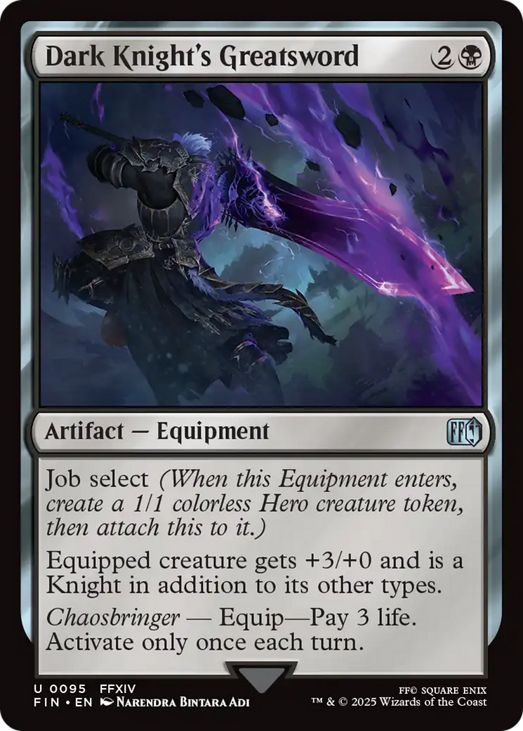 Dark Knight's Greatsword [FINAL FANTASY] - Magic: The Gathering - Card Brawlers | Quebec | Canada |