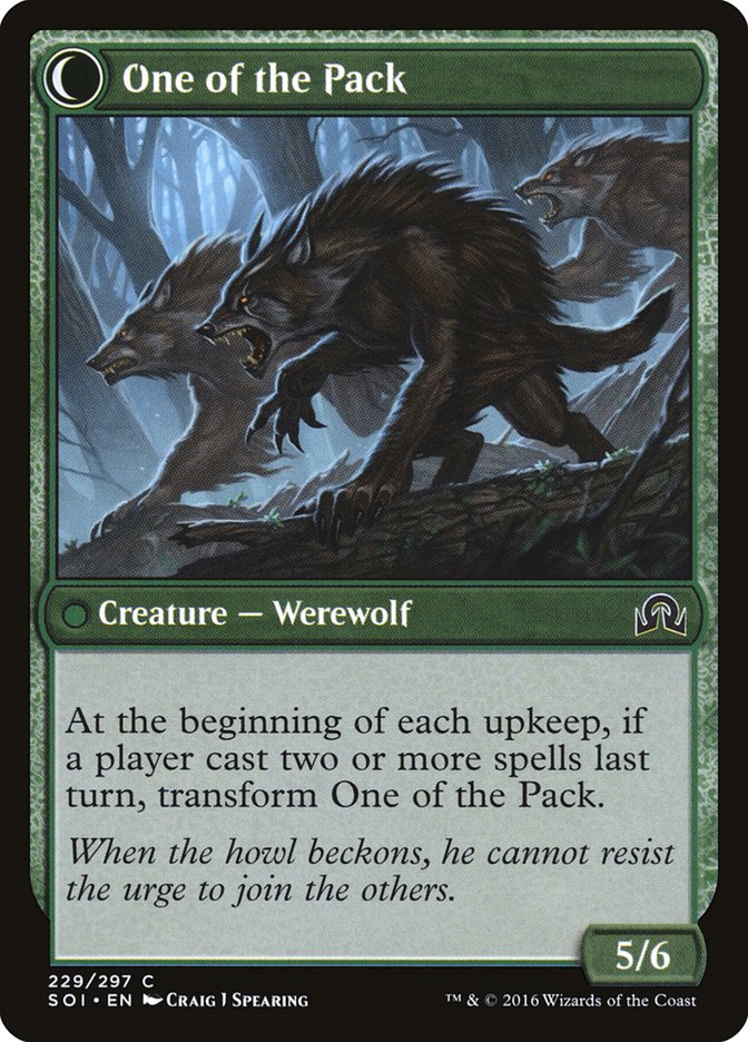 Solitary Hunter // One of the Pack [Shadows over Innistrad] - Magic: The Gathering - Card Brawlers | Quebec | Canada |