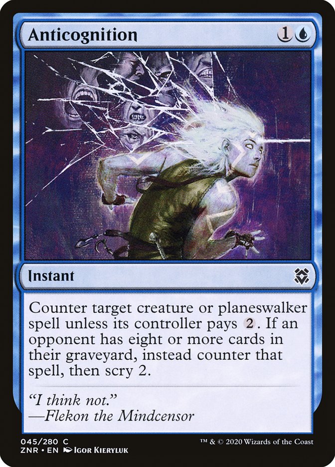 Anticognition [Zendikar Rising] - Magic: The Gathering - Card Brawlers | Quebec | Canada |
