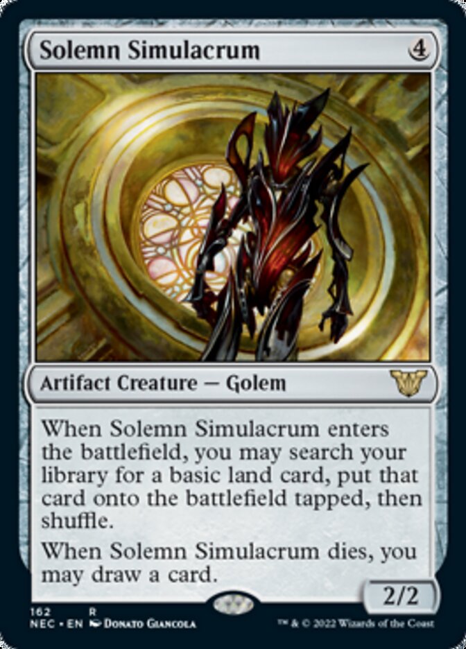 Solemn Simulacrum [Kamigawa: Neon Dynasty Commander] - Magic: The Gathering - Card Brawlers | Quebec | Canada |