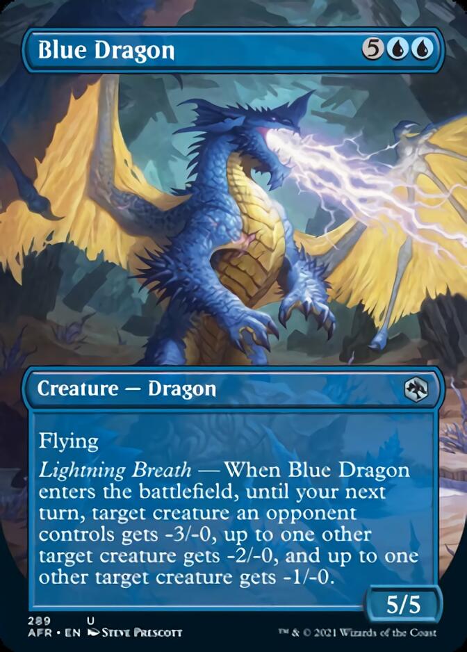 Blue Dragon (Borderless Alternate Art) [Dungeons & Dragons: Adventures in the Forgotten Realms] - Magic: The Gathering - Card Brawlers | Quebec | Canada |