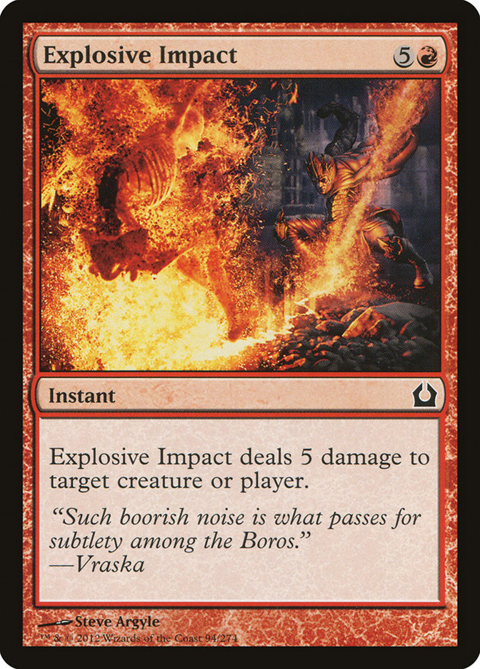 Explosive Impact [Return to Ravnica] - Magic: The Gathering - Card Brawlers | Quebec | Canada |