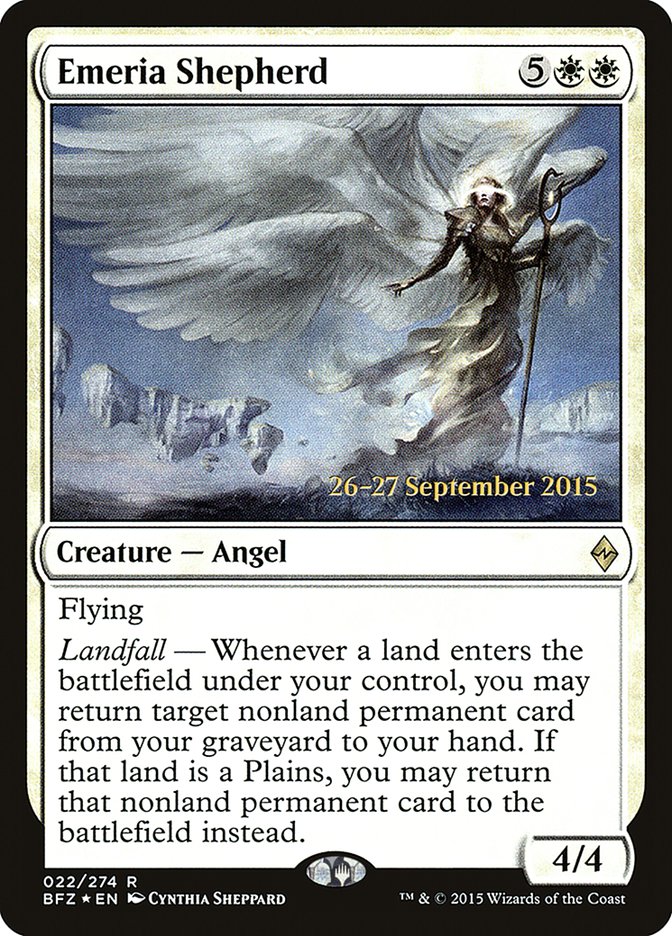 Emeria Shepherd [Battle for Zendikar Prerelease Promos] - Magic: The Gathering - Card Brawlers | Quebec | Canada |