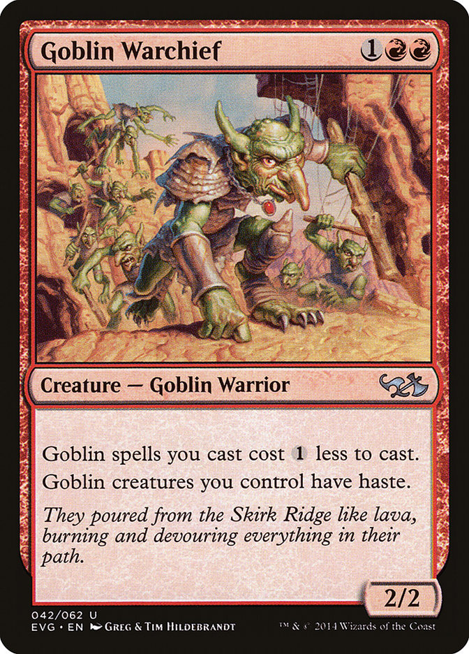 Goblin Warchief (Elves vs. Goblins) [Duel Decks Anthology] - Magic: The Gathering - Card Brawlers | Quebec | Canada |