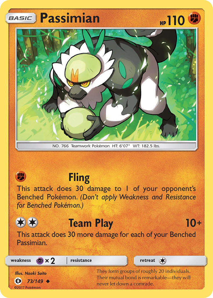 Passimian (73/149) [Sun & Moon: Base Set] - Pokémon - Card Brawlers | Quebec | Canada |