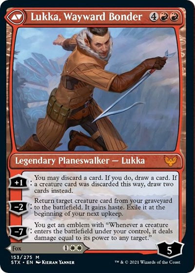 Mila, Crafty Companion // Lukka, Wayward Bonder [Strixhaven: School of Mages Prerelease Promos] - Magic: The Gathering - Card Brawlers | Quebec | Canada |