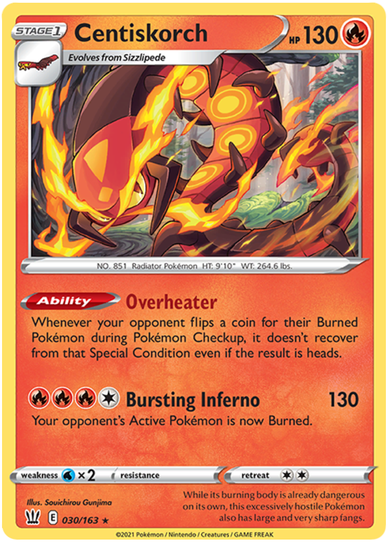Centiskorch (030/163) [Sword & Shield: Battle Styles] - Pokémon - Card Brawlers | Quebec | Canada |