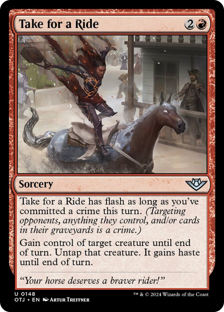 Take for a Ride [Outlaws of Thunder Junction] - Magic: The Gathering - Card Brawlers | Quebec | Canada |