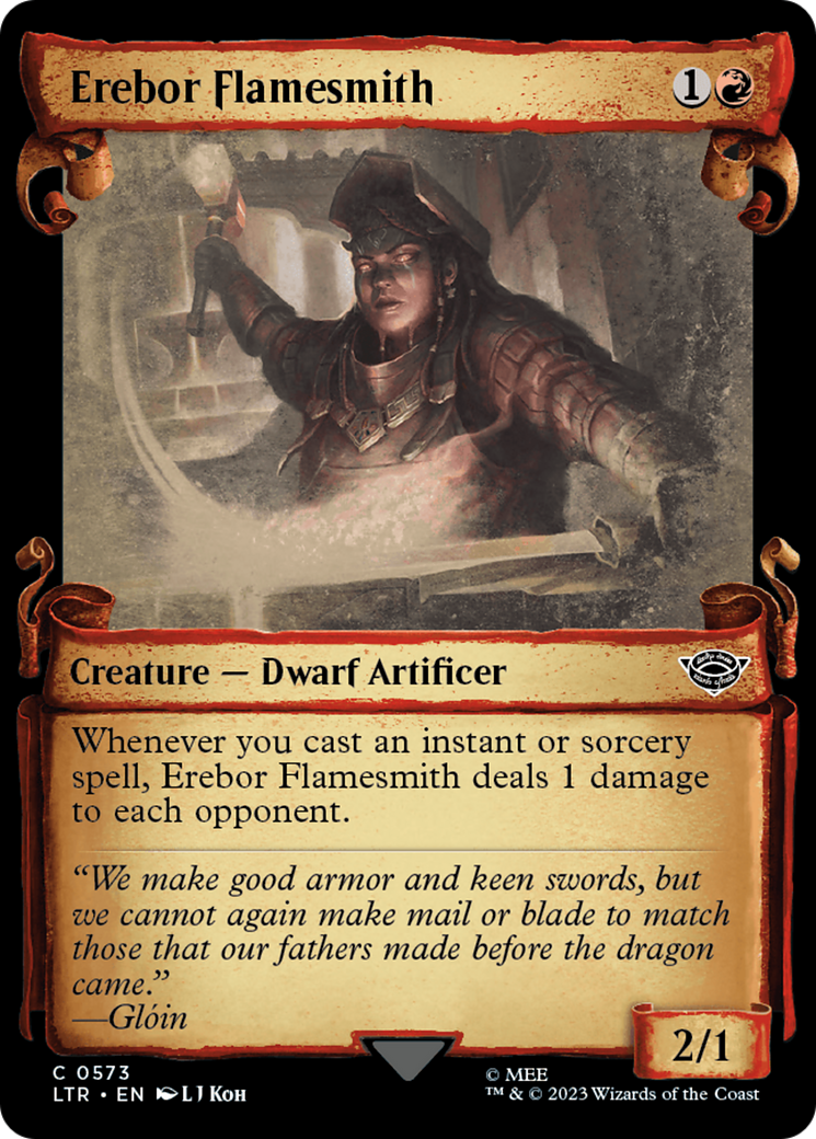 Erebor Flamesmith [The Lord of the Rings: Tales of Middle-Earth Showcase Scrolls] - Magic: The Gathering - Card Brawlers | Quebec | Canada |