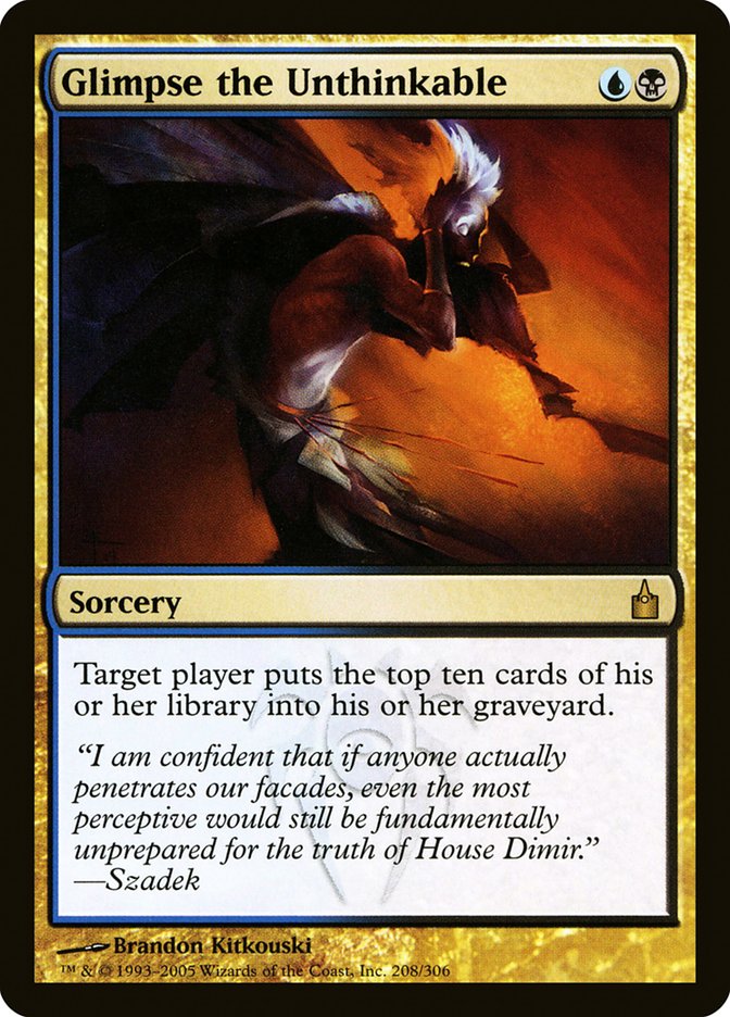 Glimpse the Unthinkable [Ravnica: City of Guilds] - Magic: The Gathering - Card Brawlers | Quebec | Canada |