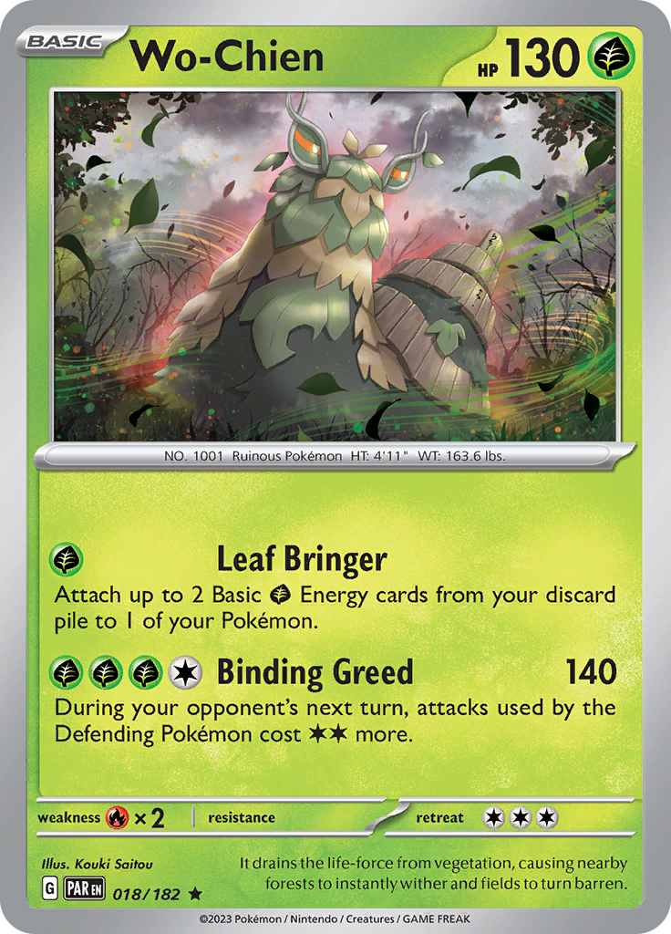Wo-Chien (018/182) [Scarlet & Violet: Paradox Rift] - Pokémon - Card Brawlers | Quebec | Canada |