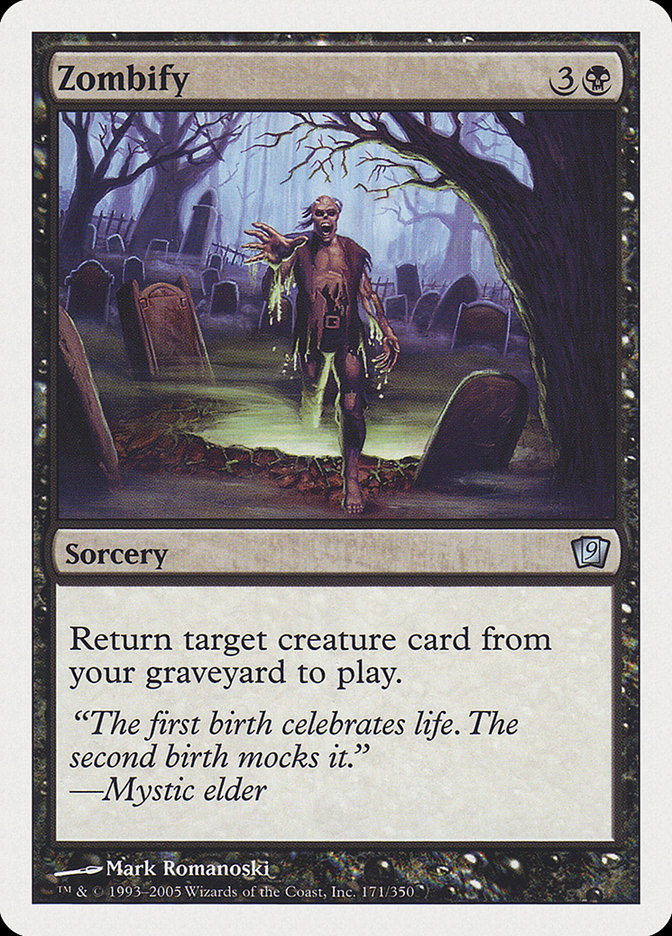 Zombify [Ninth Edition] - Magic: The Gathering - Card Brawlers | Quebec | Canada |