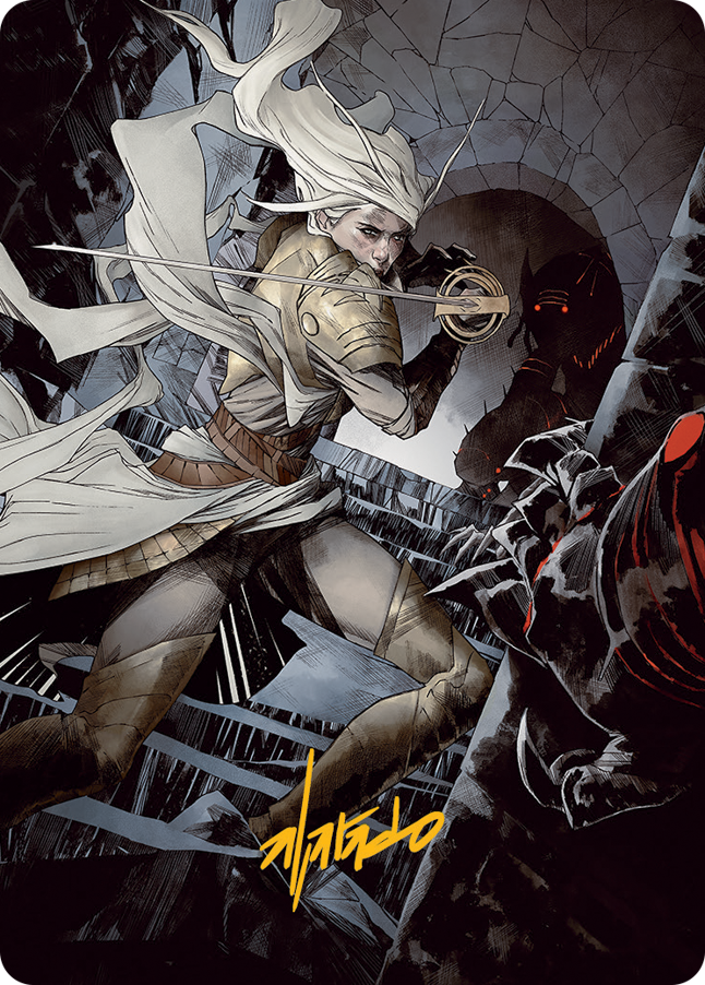 Thalia, Guardian of Thraben Art Card (Gold-Stamped Signature) [March of the Machine Art Series] - Magic: The Gathering - Card Brawlers | Quebec | Canada |