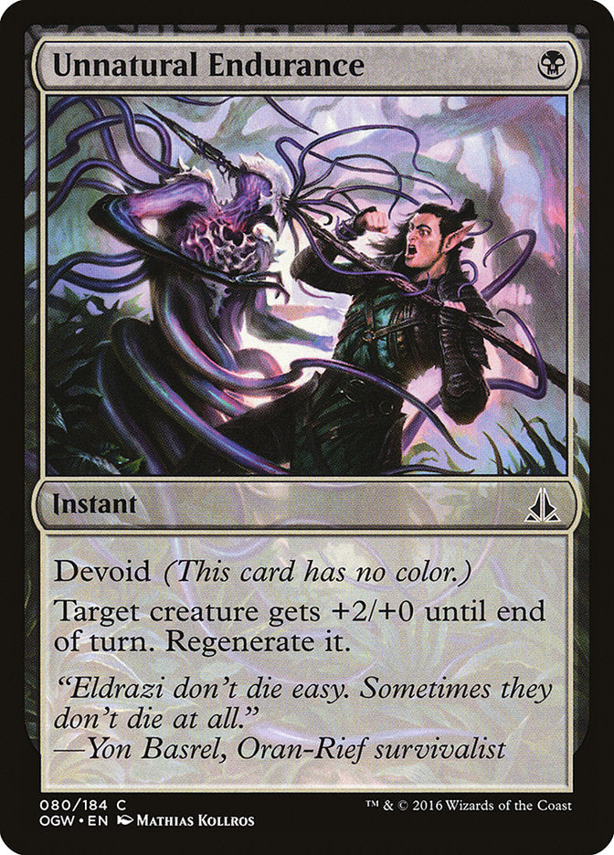 Unnatural Endurance [Oath of the Gatewatch] - Magic: The Gathering - Card Brawlers | Quebec | Canada |