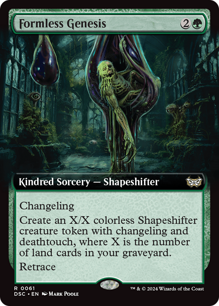 Formless Genesis (Extended Art) [Duskmourn: House of Horror Commander] - Magic: The Gathering - Card Brawlers | Quebec | Canada |