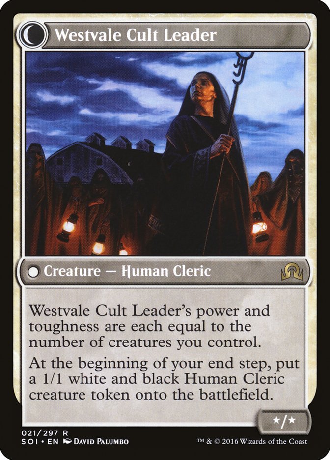 Hanweir Militia Captain // Westvale Cult Leader [Shadows over Innistrad] - Magic: The Gathering - Card Brawlers | Quebec | Canada |