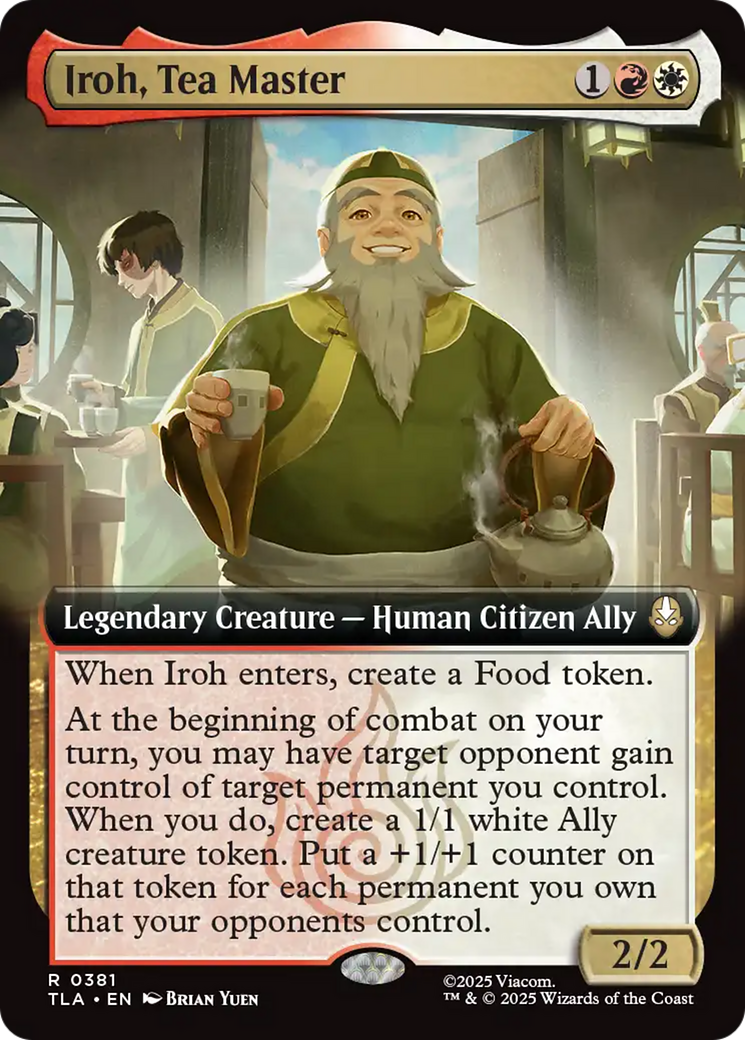 Iroh, Tea Master (Extended Art) [Avatar: The Last Airbender] - Magic: The Gathering - Card Brawlers | Quebec | Canada |