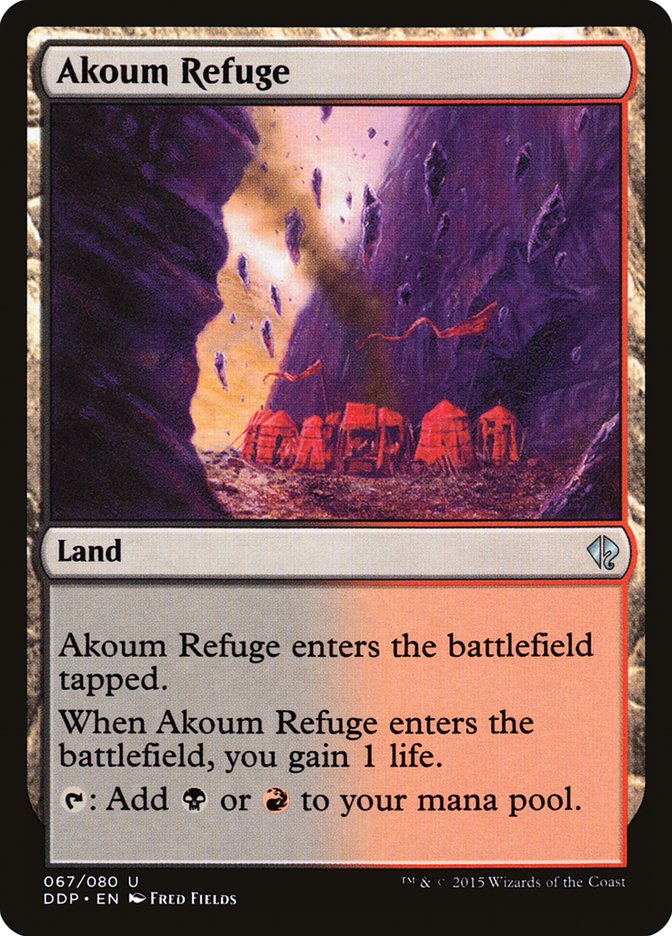 Akoum Refuge [Duel Decks: Zendikar vs. Eldrazi] - Magic: The Gathering - Card Brawlers | Quebec | Canada |