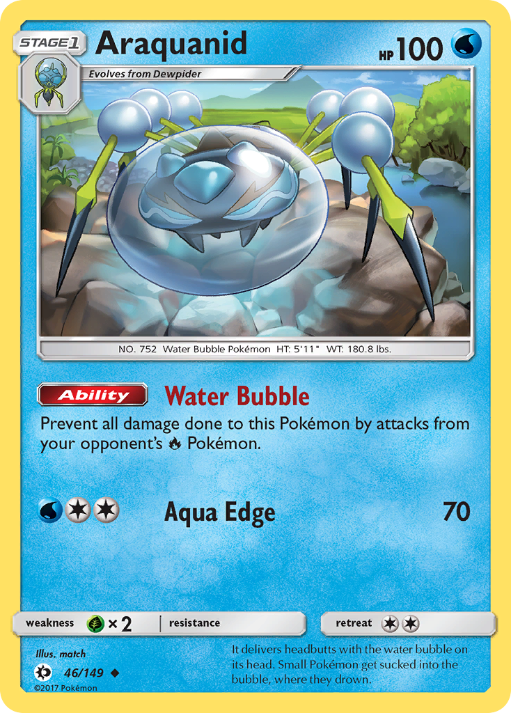 Araquanid (46/149) [Sun & Moon: Base Set] - Pokémon - Card Brawlers | Quebec | Canada |