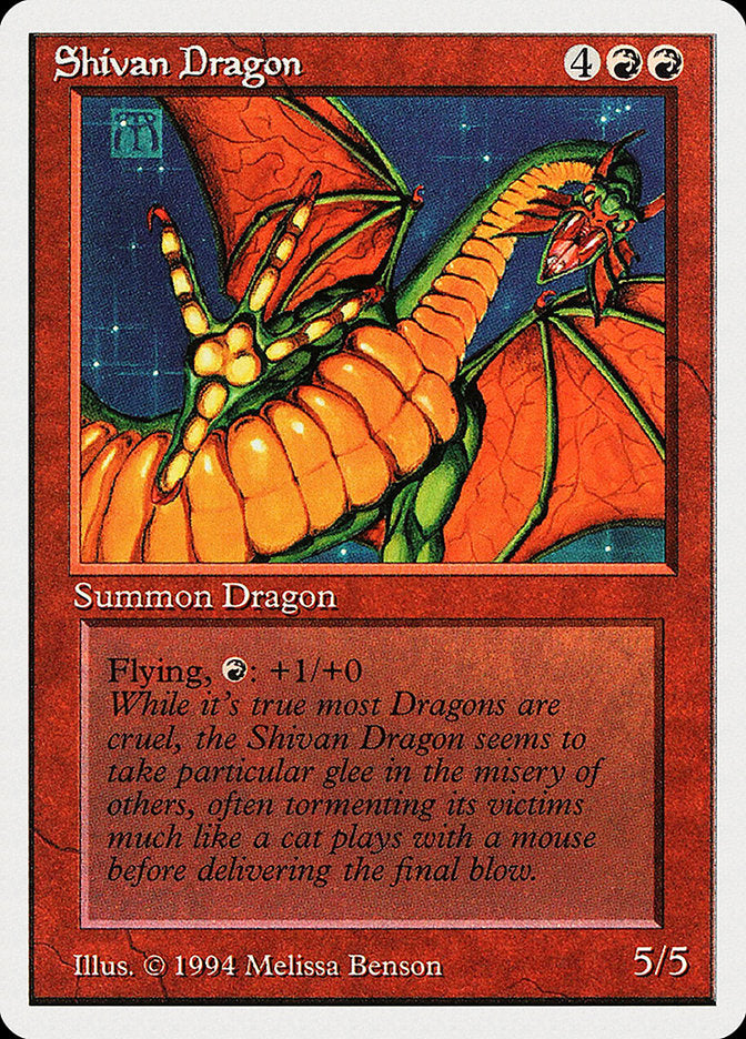 Shivan Dragon [Summer Magic / Edgar] - Magic: The Gathering - Card Brawlers | Quebec | Canada |