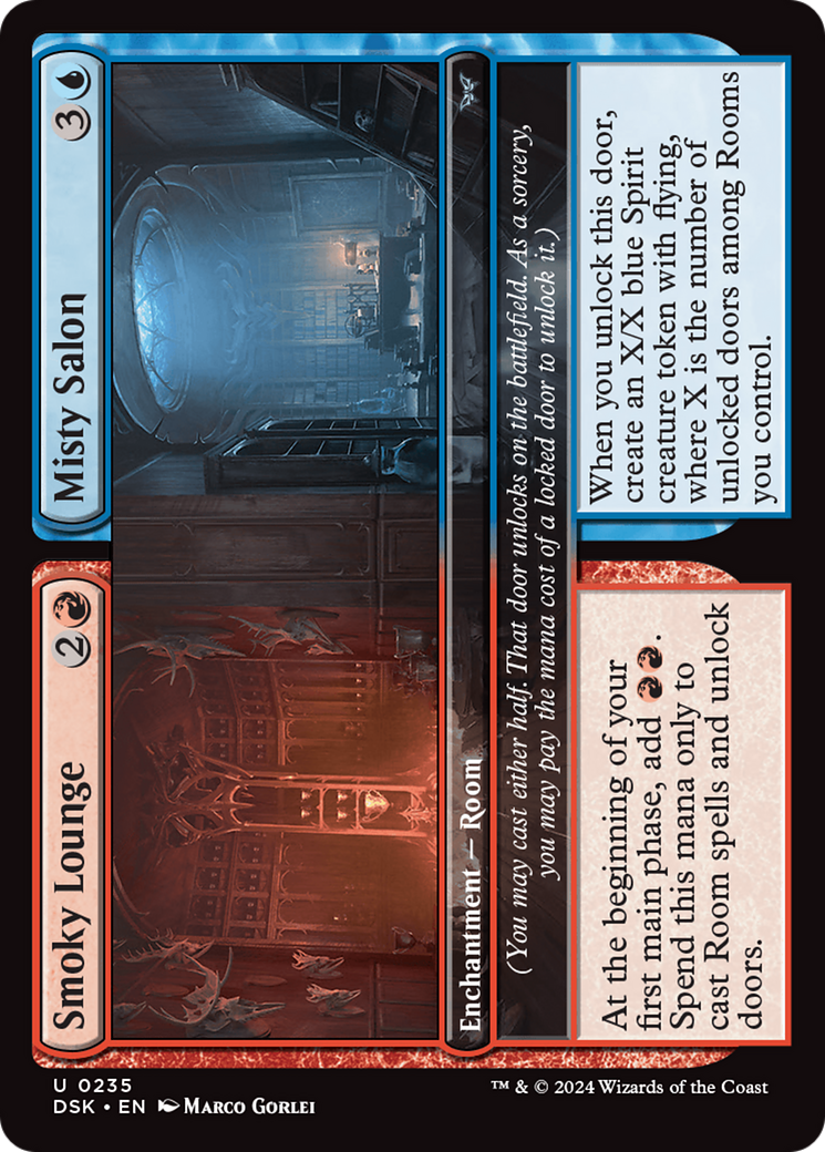 Smoky Lounge // Misty Salon [Duskmourn: House of Horror] - Magic: The Gathering - Card Brawlers | Quebec | Canada |