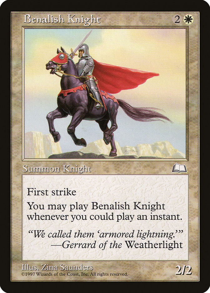 Benalish Knight [Weatherlight] - Magic: The Gathering - Card Brawlers | Quebec | Canada |