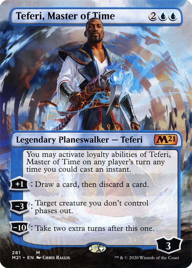 Teferi, Master of Time (Borderless) [Core Set 2021] - Magic: The Gathering - Card Brawlers | Quebec | Canada |